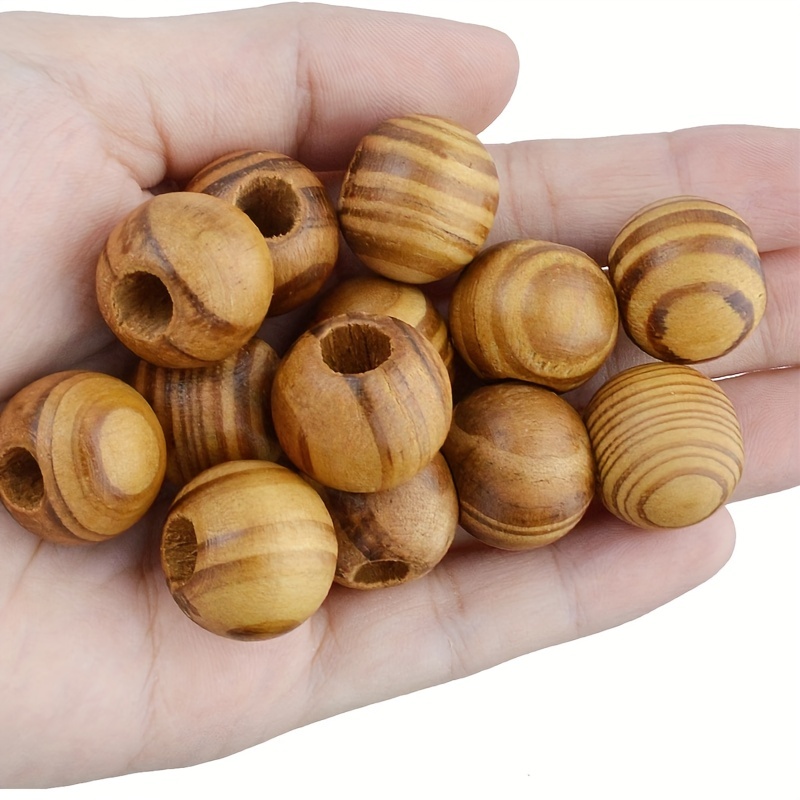 100 Natural Wooden Beads 18mm Round Spacer Beads DIY Jewelry Making